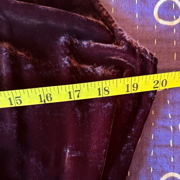 Young Fabulous & Broke Velvet Maxi Dress in Deep Purple with a High Slit - Picture 11 of 13